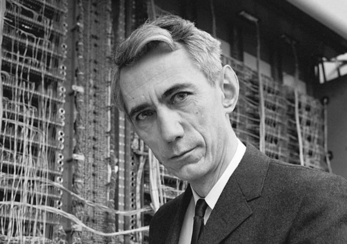 Historical photograph of Claude Shannon.