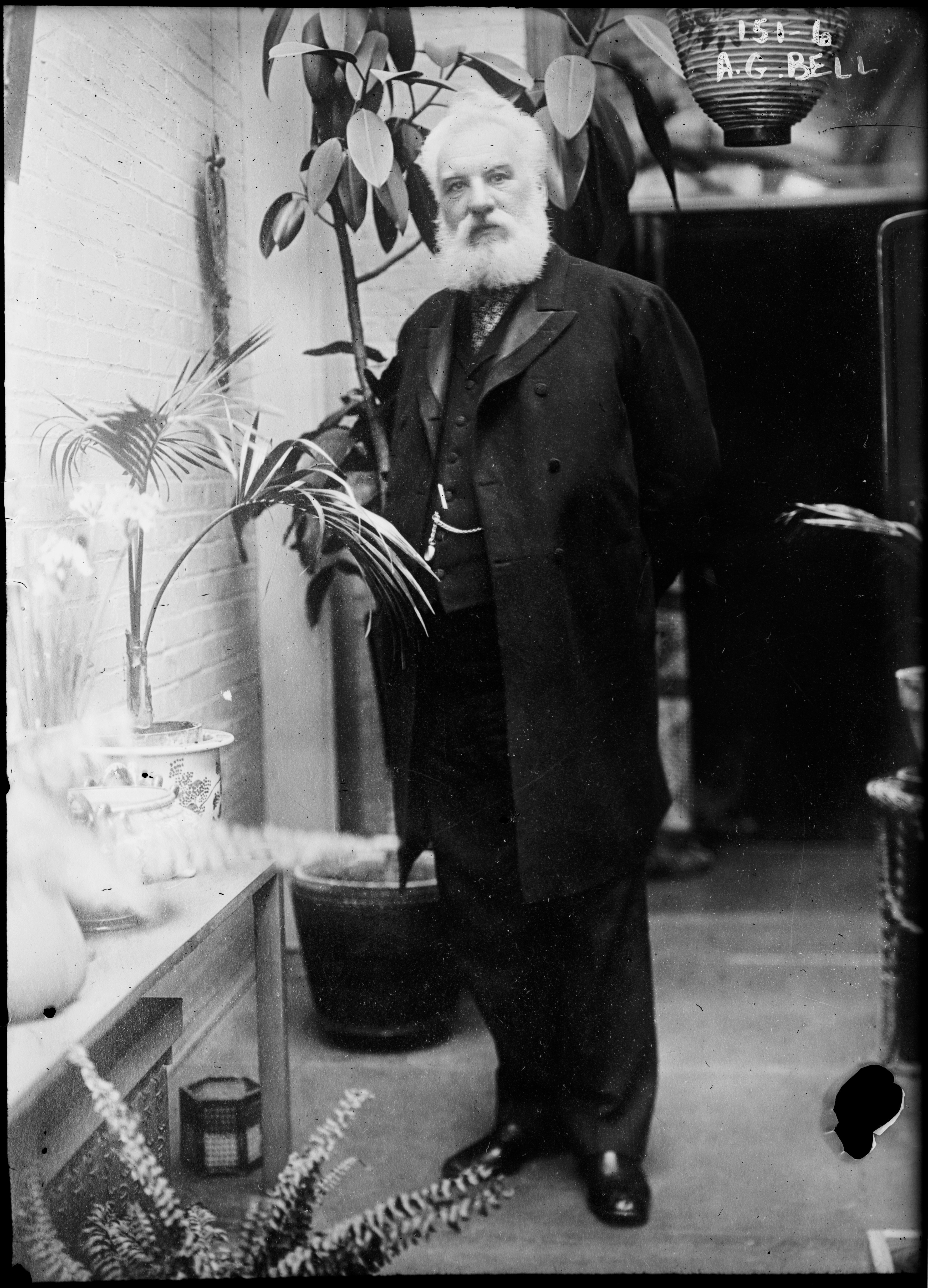 Historical photograph of Alexander Graham Bell.