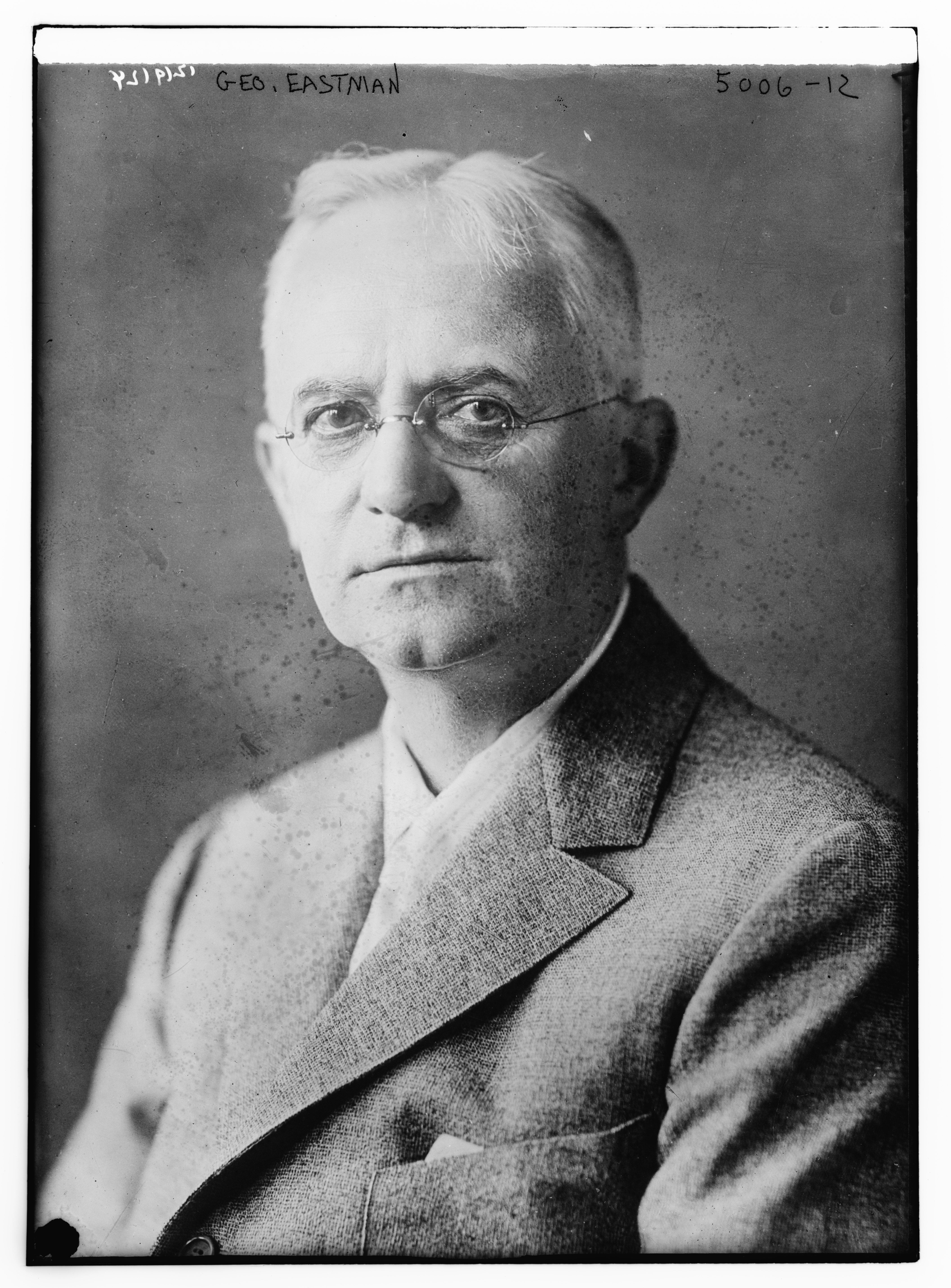 Historical photograph of George Eastman.