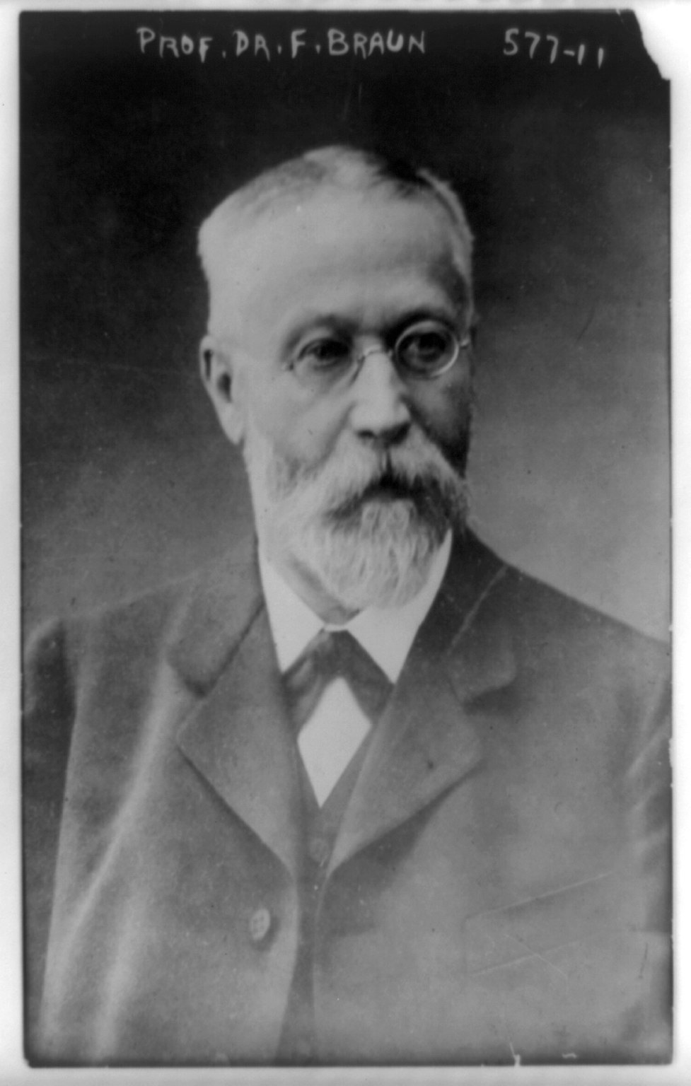 Historical photograph of Karl Ferdinand Braun.