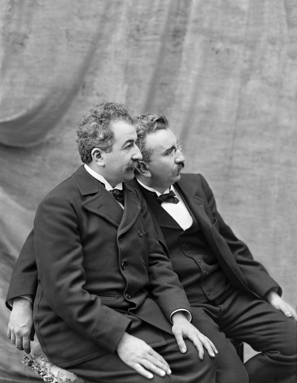 Historical photograph of Louis Lumière.