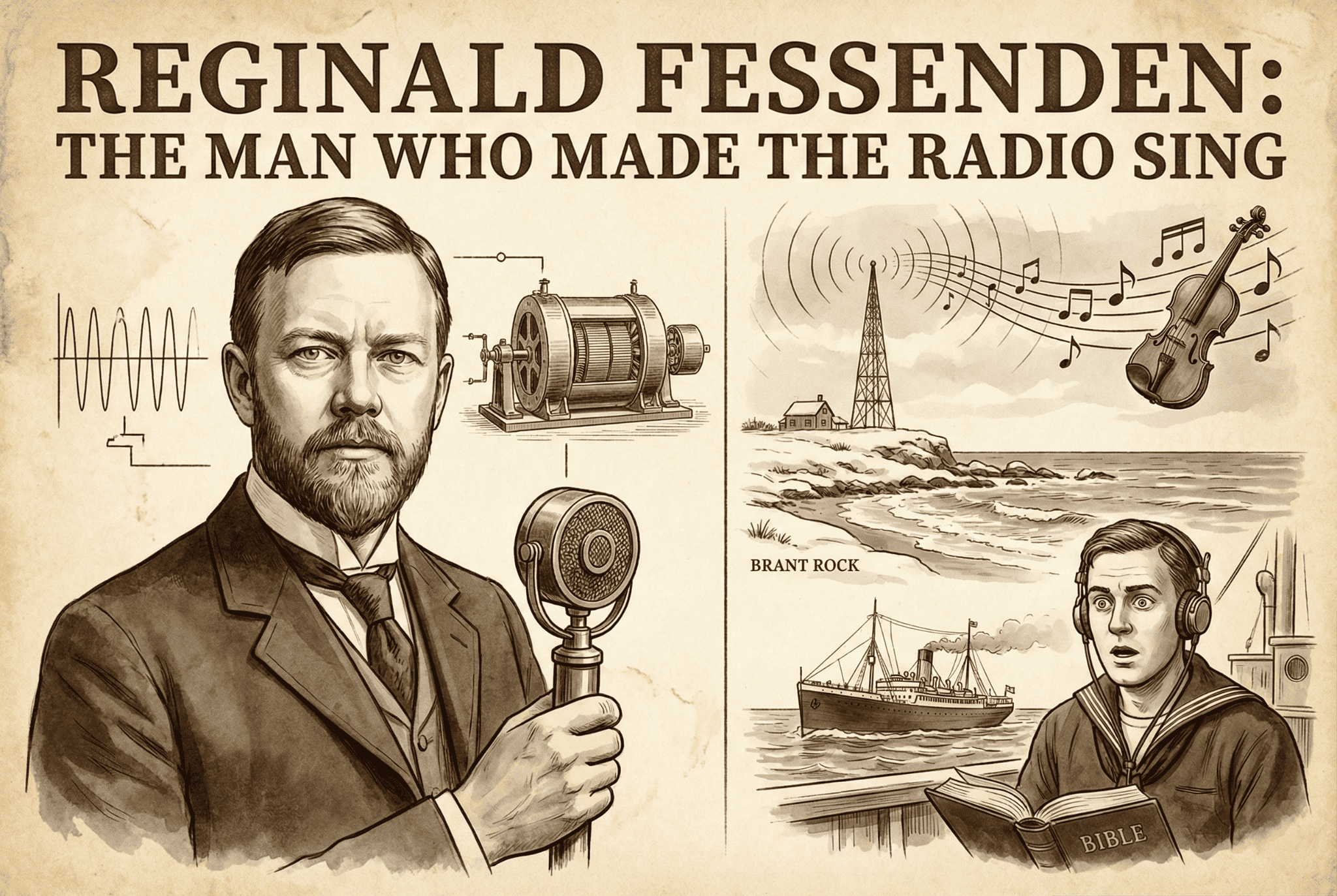 Historical photograph of Reginald Fessenden.