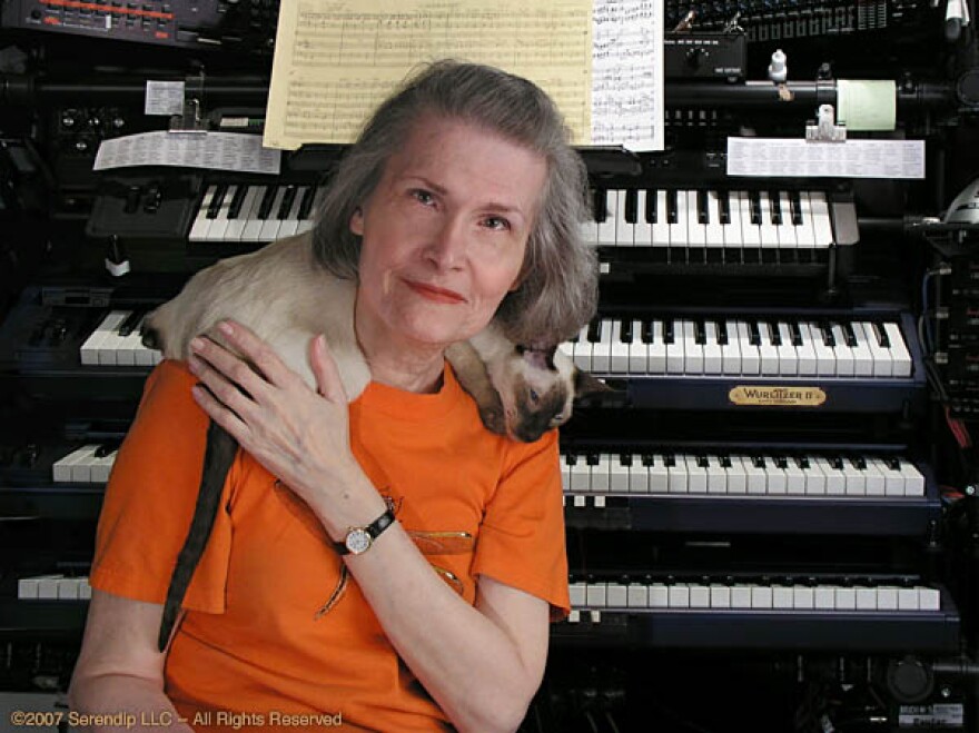 Historical photograph of Wendy Carlos.